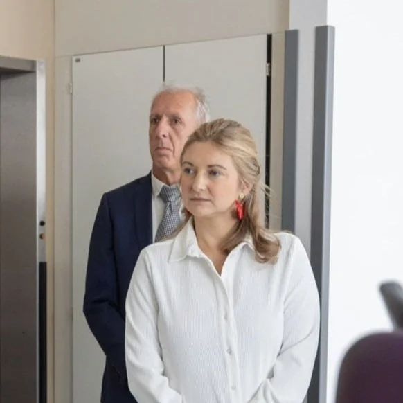 Hereditary Grand Duchess Stéphanie visits Centre Hospitalier Emile Mayrisch