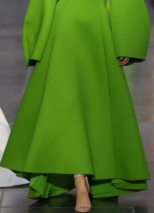 Natan Couture Neoprene Midi Skirt