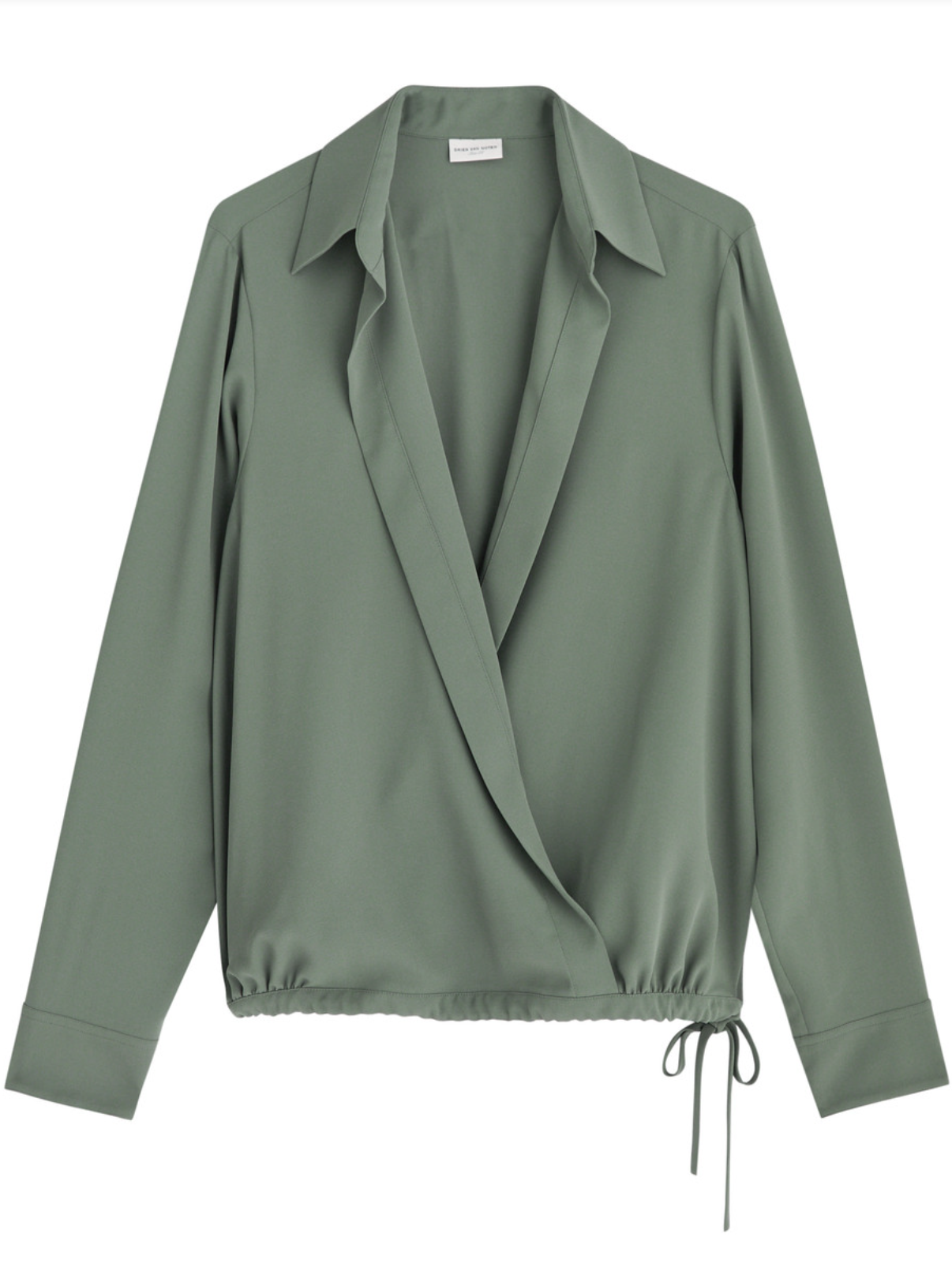 Dries Van Noten Cedal Blouse in Sage