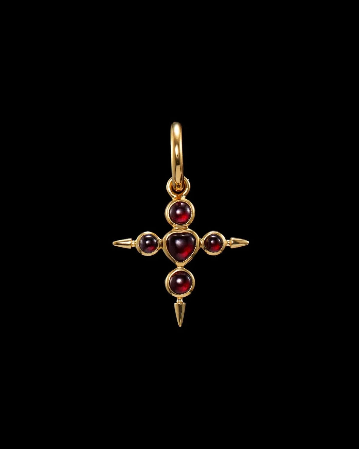 Maria Nilsdotter Empress Earrings in Garnet