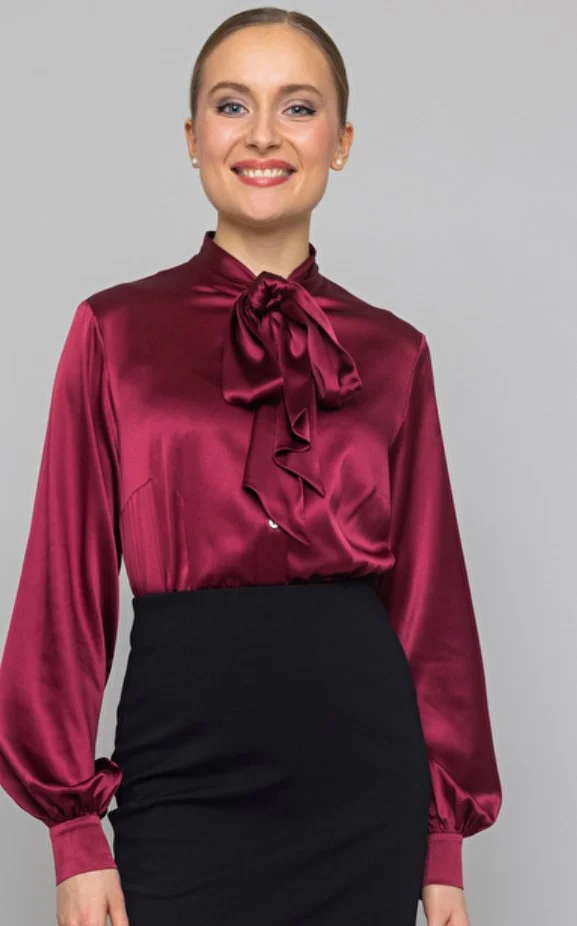 Camilla Thulin Maggie Blouse in Wine