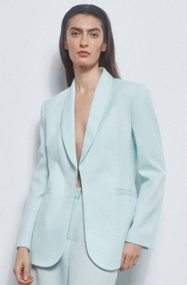 Pedro Del Hierro Tuxedo Lapel Suit Blazer