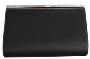 Giorgio Armani Silk Clutch in Black