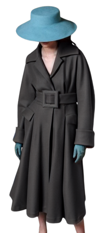 Natan Couture Izar Coat in Black
