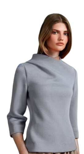  Natan Double-Sided Scuba Top in Grey