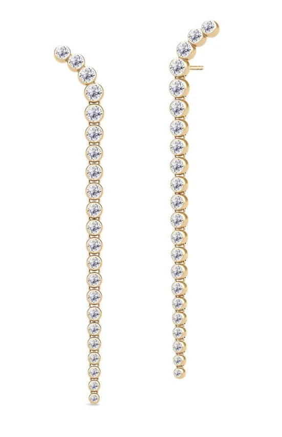 Julie Sandlau Lumi Chandelier Earrings with Top Wesselton Diamond