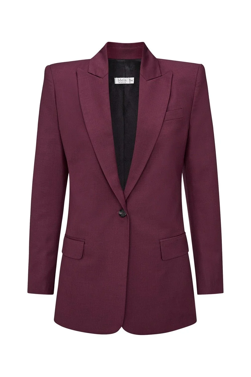 Bleis Tailored Blazer in Burgundy