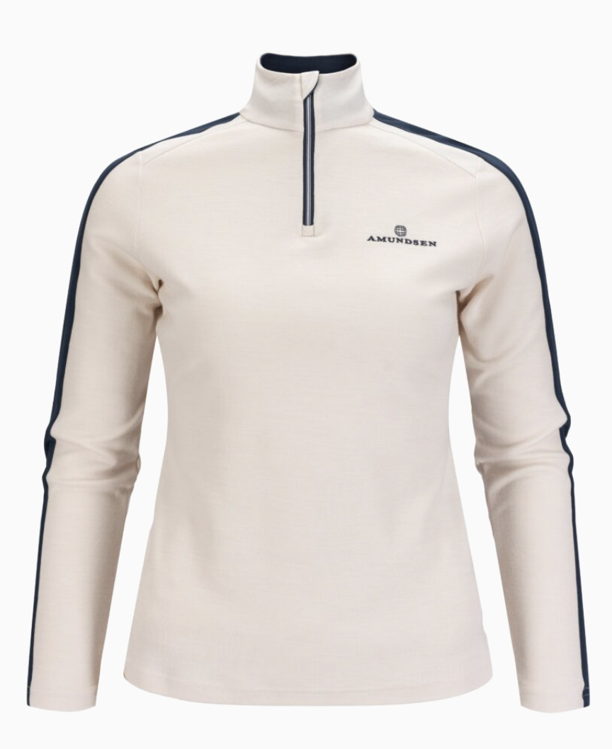 Amundsen 5 Mila Half Zip Sweater in White