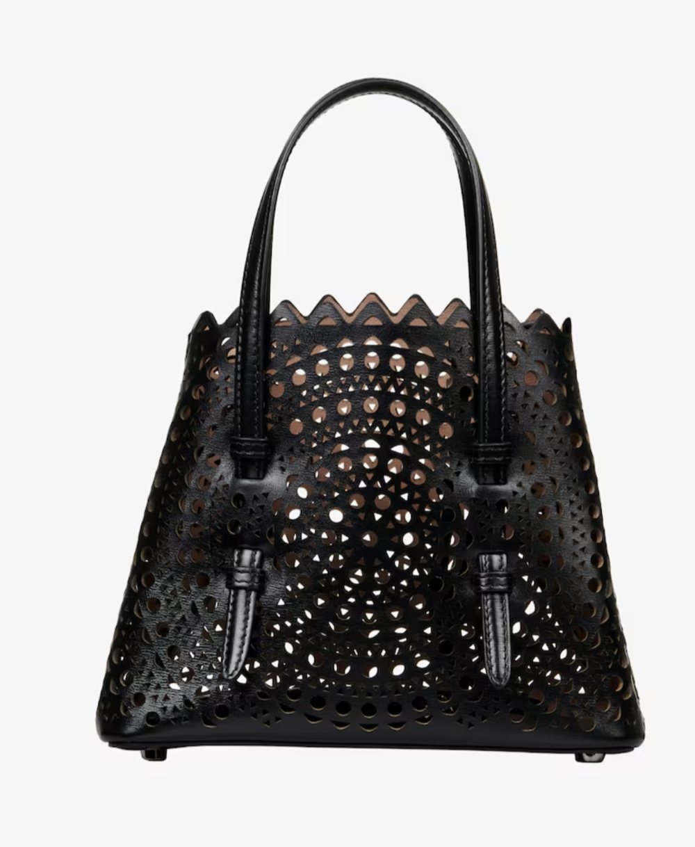 [ALAIA] MINA 20 VIENNEウェーブ バッグ ☆送料込☆ ALAIA Mina 20 Tote Bag in Vienne Wave Perforated Leather