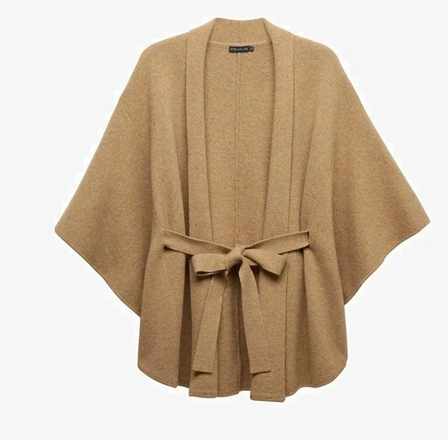 Stockh lm Studio Lillie Cape in Camel