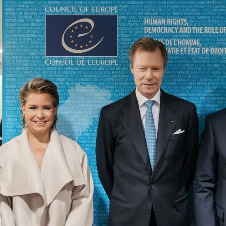 Grand Duke Henri and Grand Duchess Maria Teresa visit Council of Europe in Strasbourg