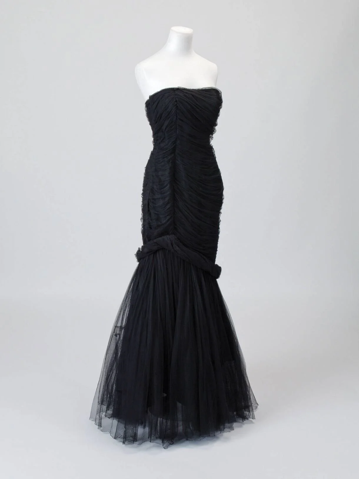 Balenciaga Vintage Strapless Tulle Gown