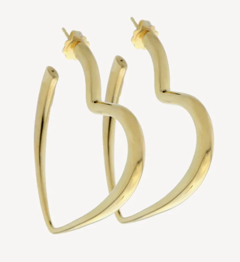 Bodes en Bode Heart Large Earrings