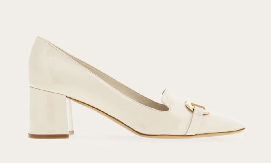 Salvatore Ferragamo Mirelle 60 Pumps in Mascarpone