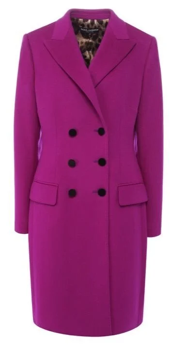 Dolce &amp; Gabbana Double Breasted Wool Felt Coat