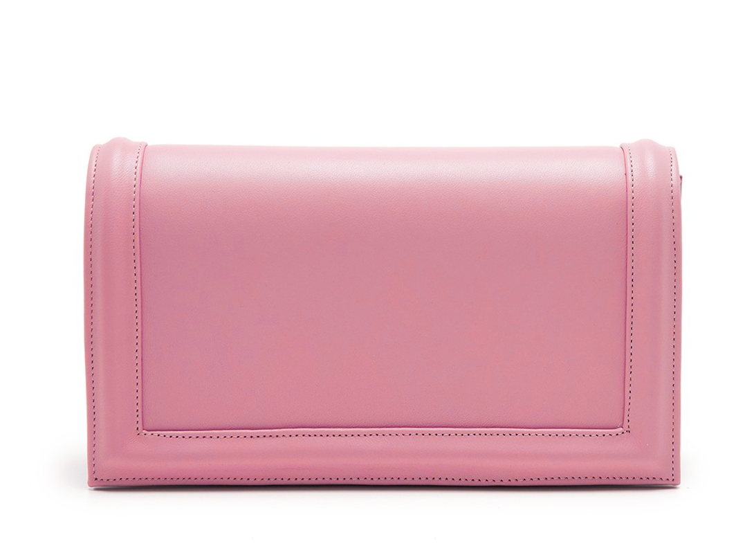 Magrit Amy Clutch in Pink Suede
