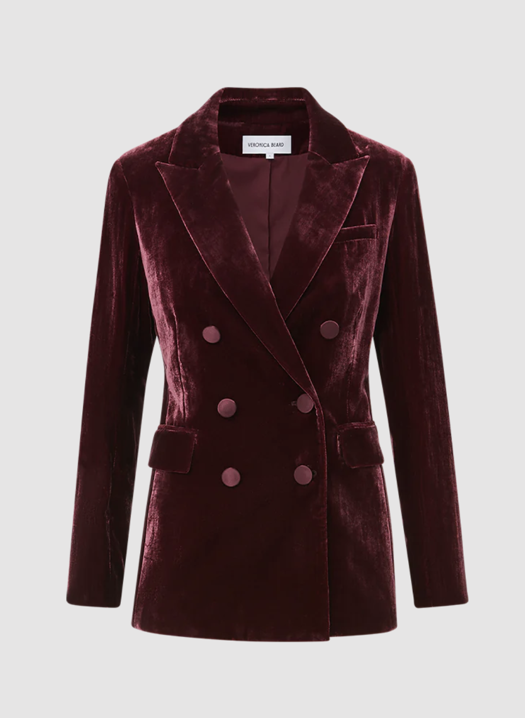 Veronica Beard Ellette Dickey Jacket in Wine