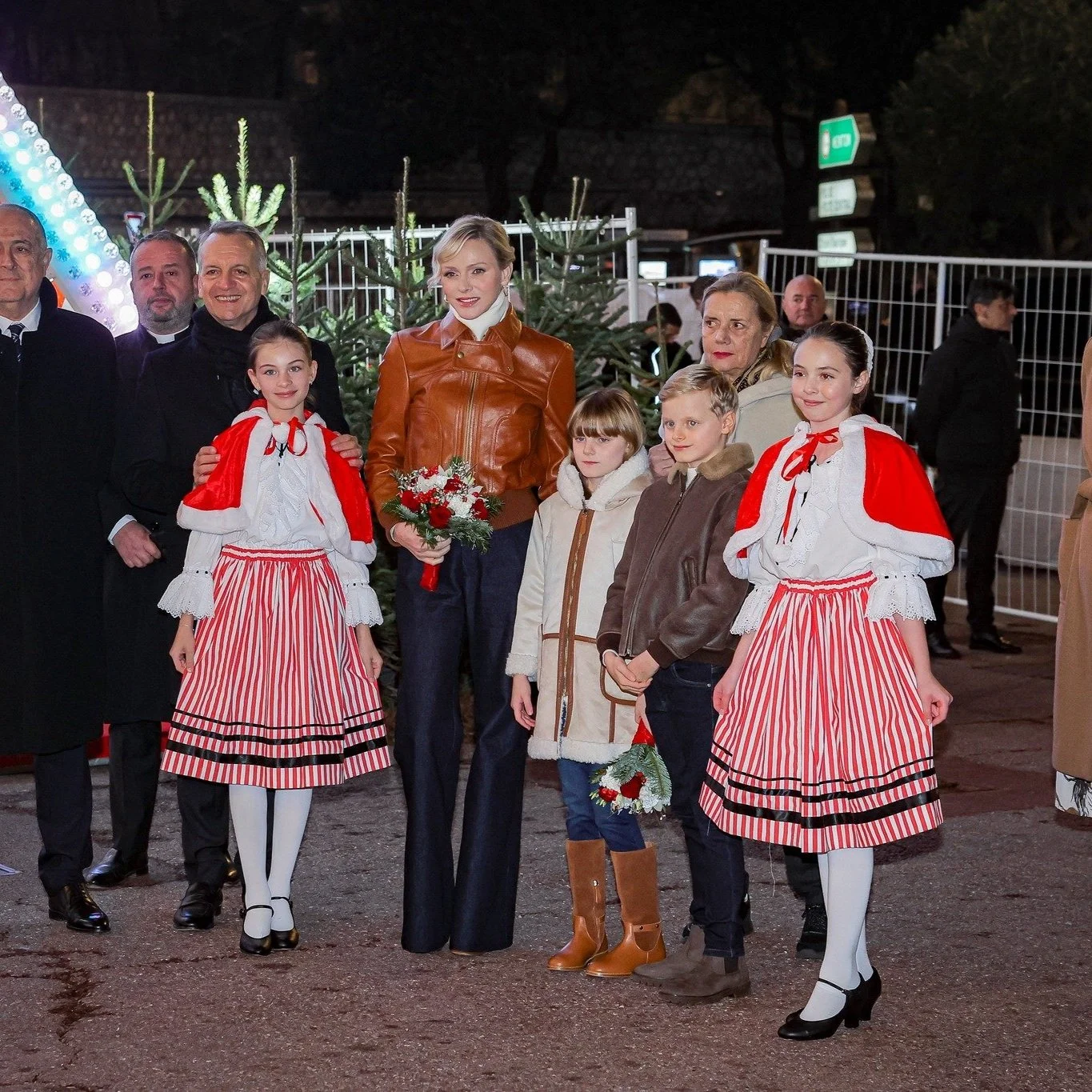Princess Charlene and her children inaugurate Christmas Village