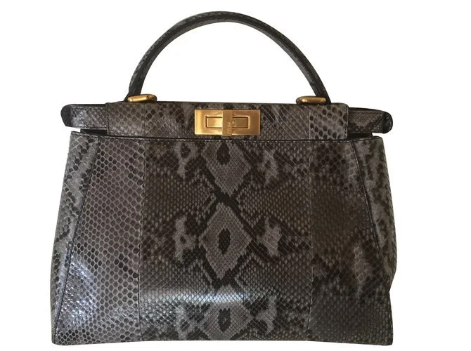 Fendi Peekaboo Essential Bag in Python
