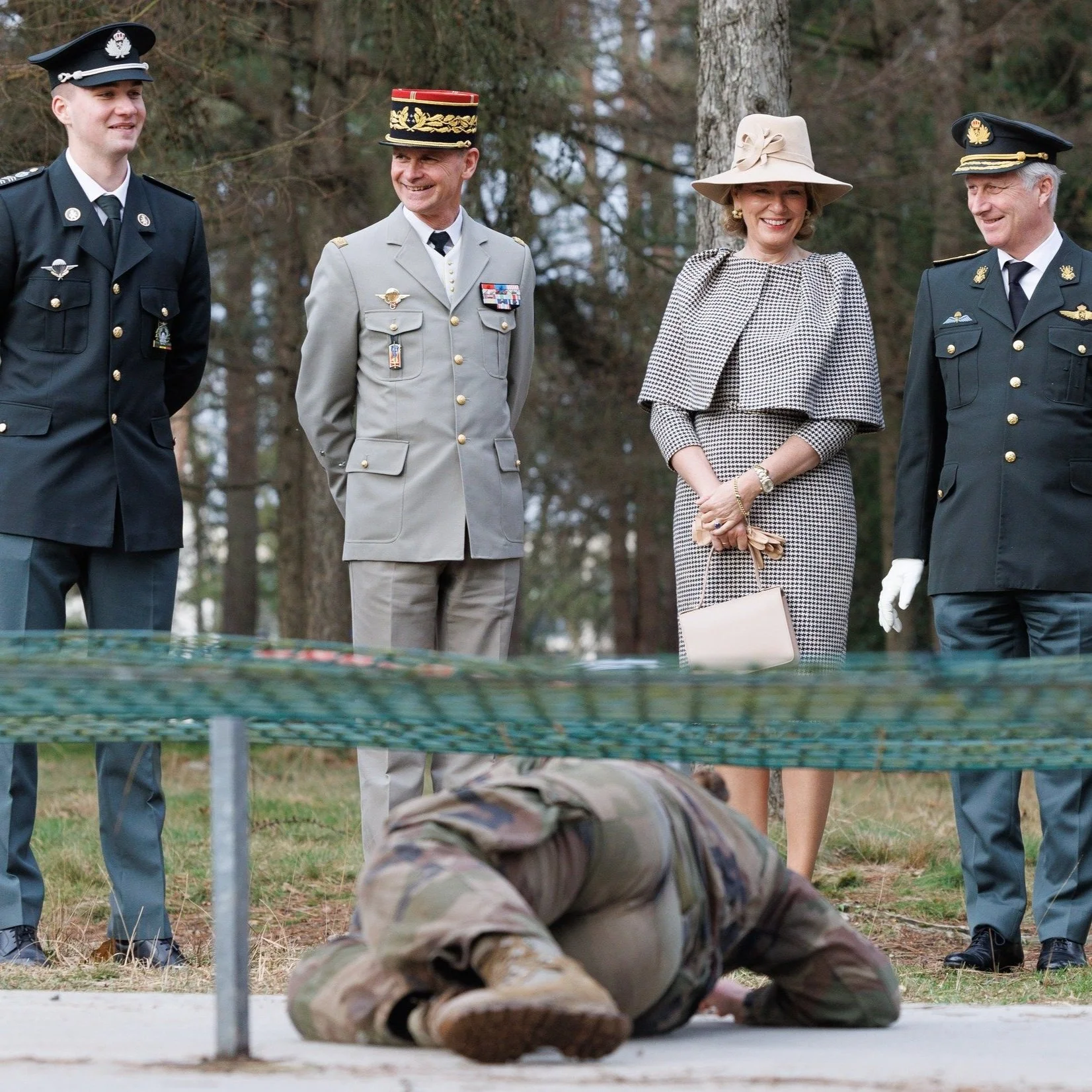 King Philippe and Queen Mathilde visit Saint-Cyr Military Academy