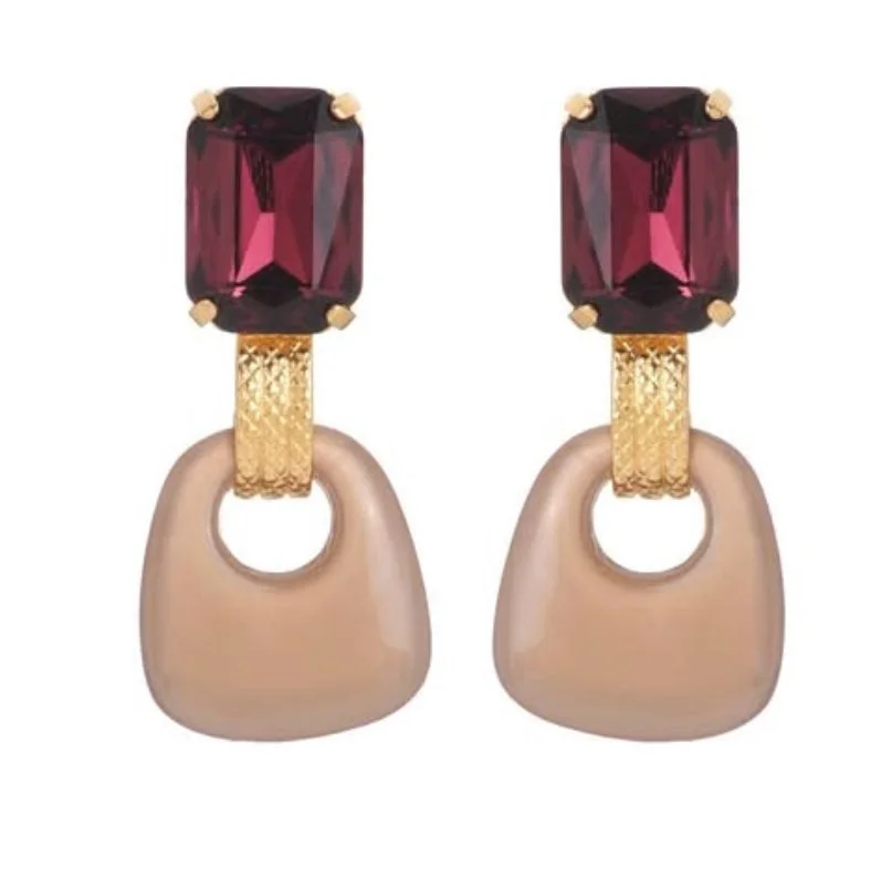 Julie Sion Leonard Earrings in Pink