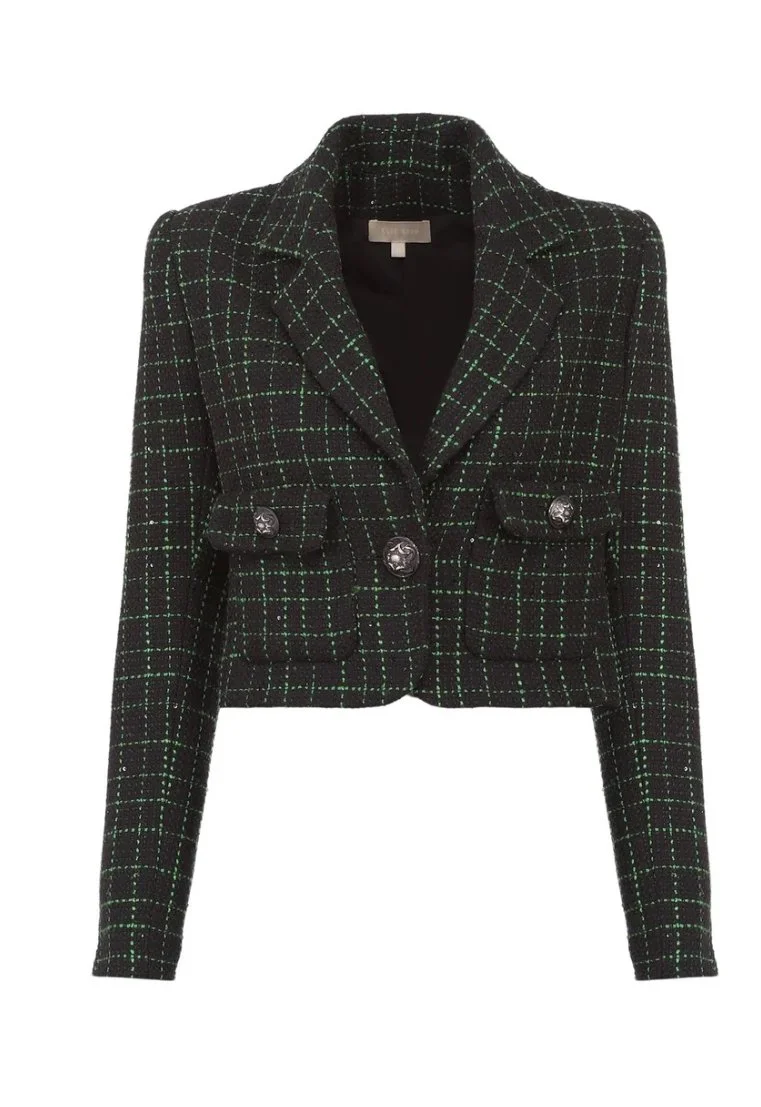 Elie Saab Sequin Tweed Matrix Jacket