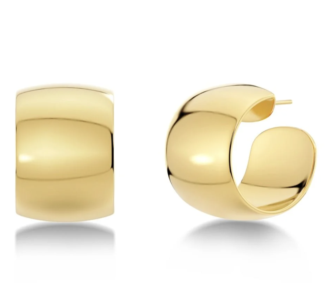 Edblad Prime L Creoles Earrings in Gold