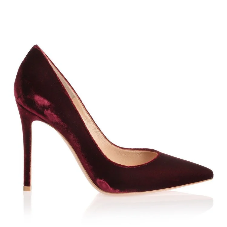 gianvito rossi burgundy pumps