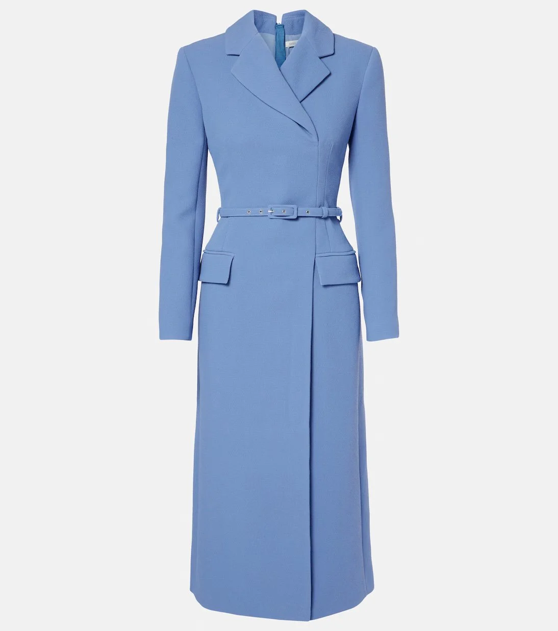Emilia Wickstead Kalonice Waistcoat Midi Dress in Indigo