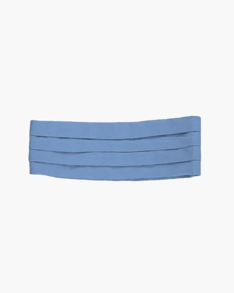 Amaia Kids Linen Cummerbund in Blue
