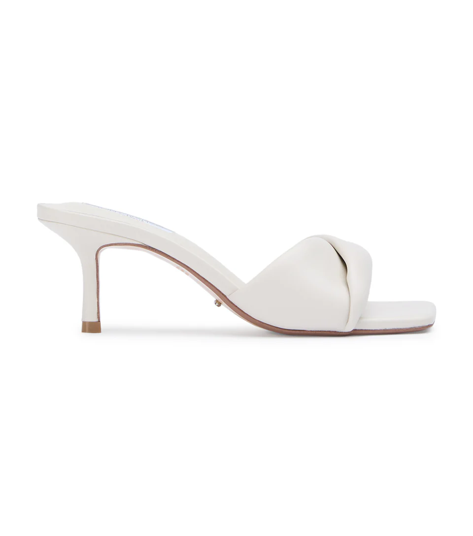 Tony Bianco Alexa Mules in Dove Nappa