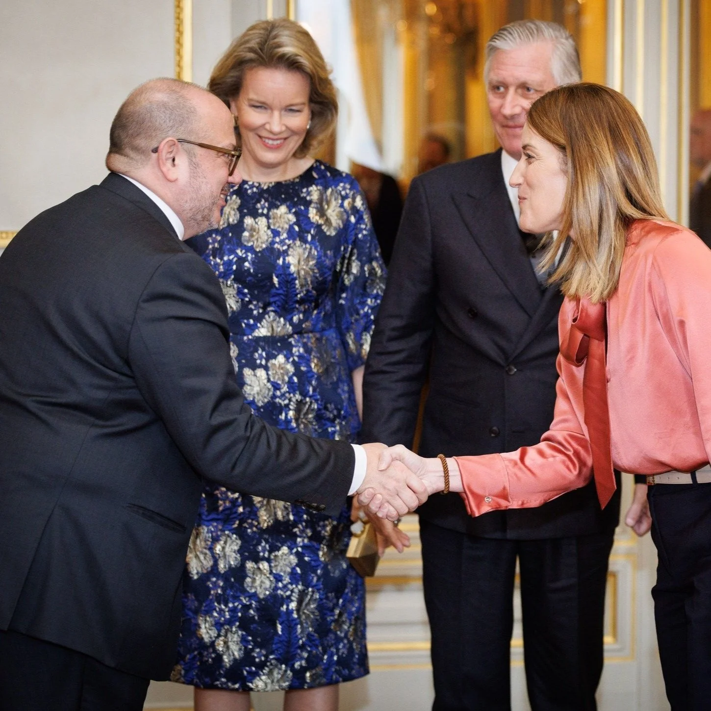 King Philippe and Queen Mathilde host New Year Reception for European institutions Leaders
