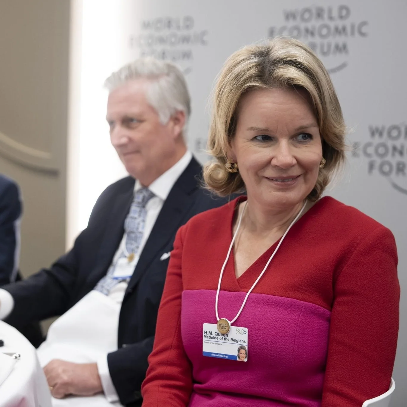 King Philippe and Queen Mathilde attend World Economic Forum - Day 2