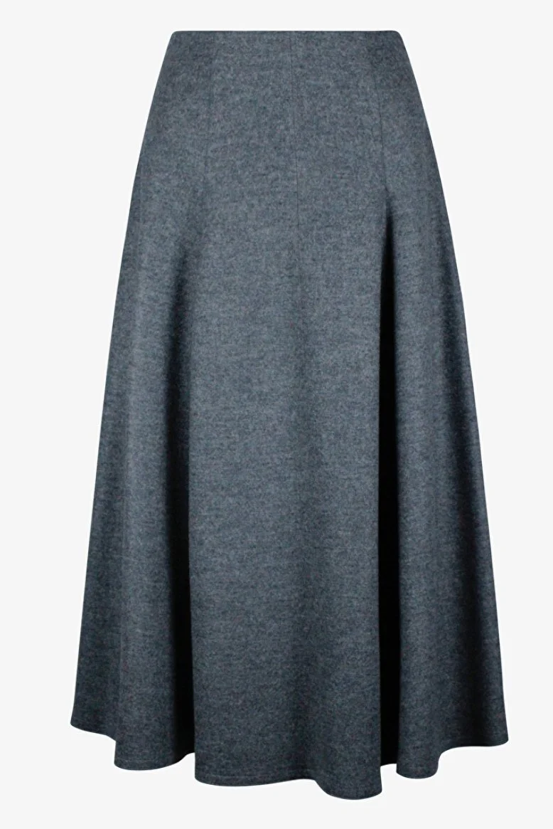 Natan Barda Skirt in Grey