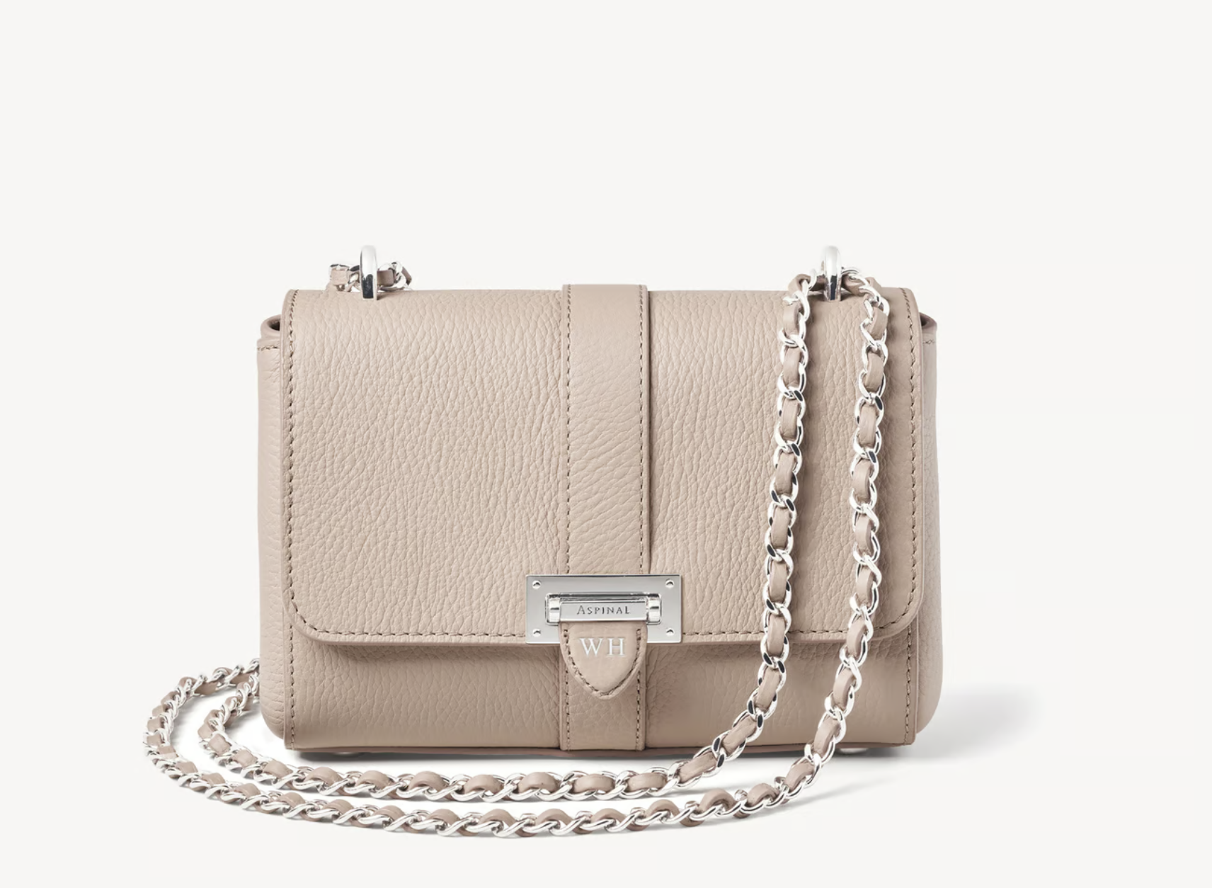 Aspinal of London Lottie Bag in Soft Taupe