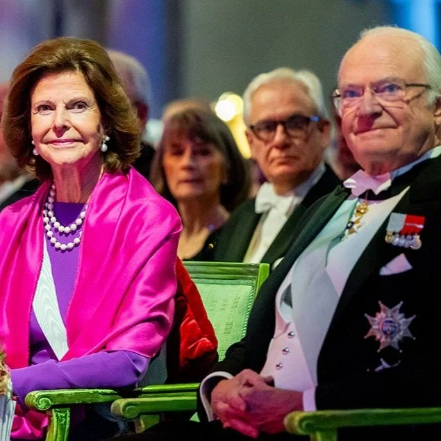 King Carl Gustaf and Queen Silvia attend Royal Swedish Academy of Forestry and Agriculture's festive gathering