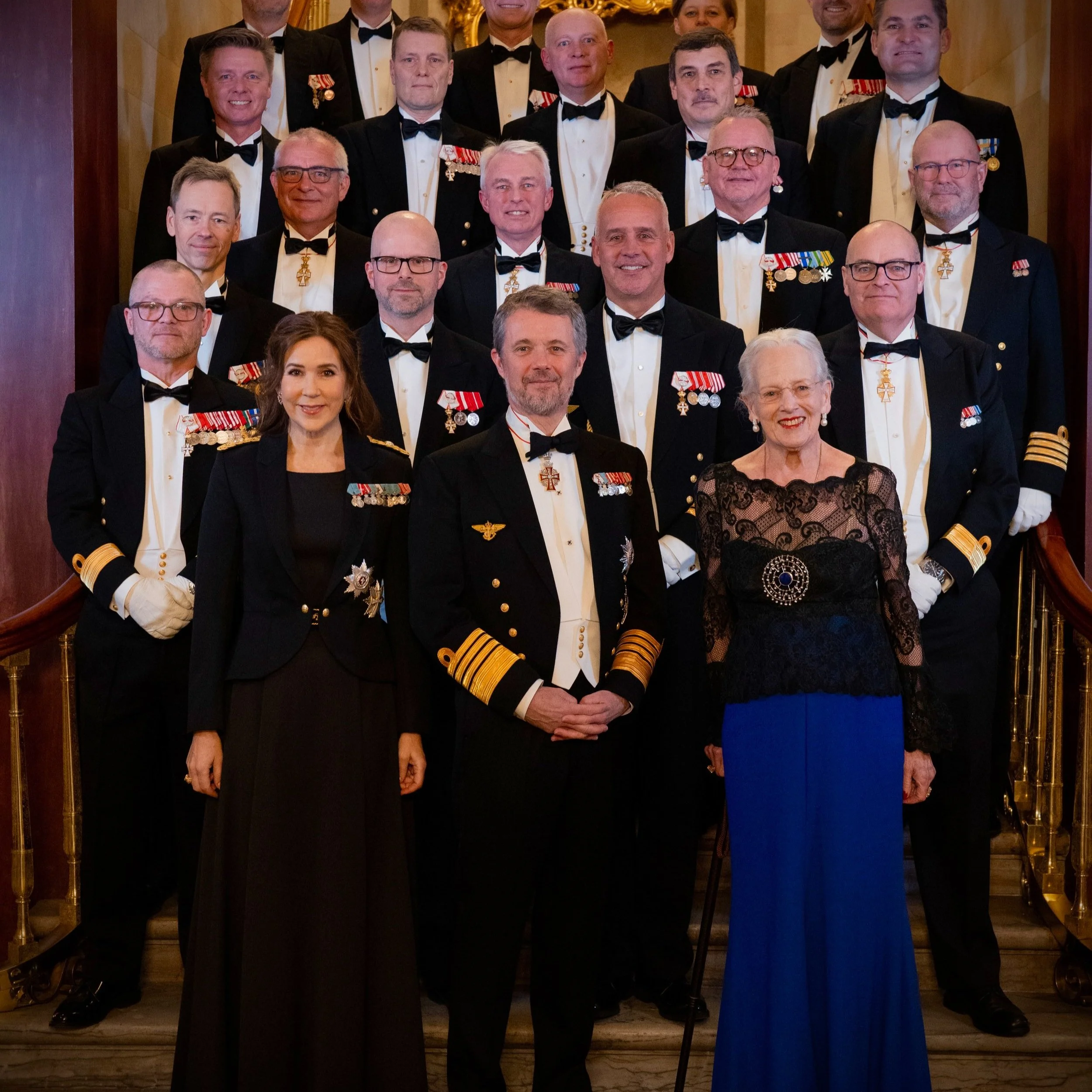 King Frederik and Queen Mary host Holmens Order of Merit reception