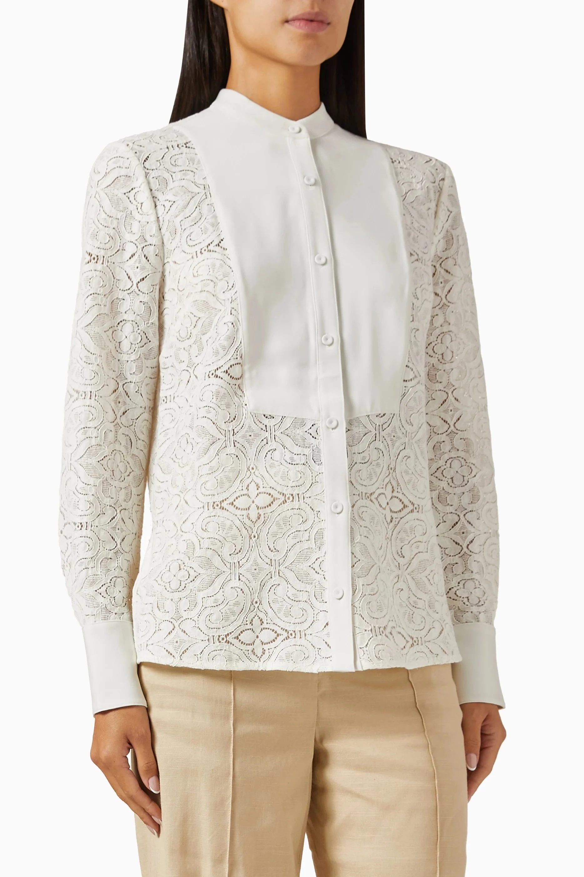 Veronica Beard Naya Shirt in Ivory Lace.jpg