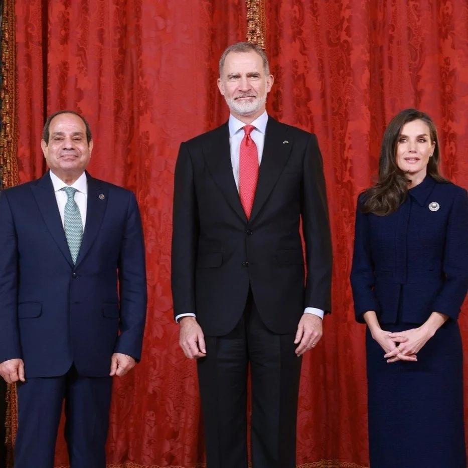King Felipe and Queen Letizia host lunch for President of Egypt