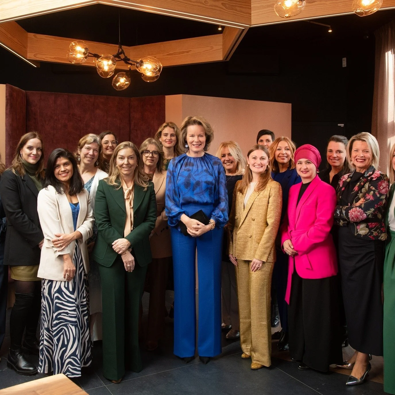 Queen Mathilde attends meeting with women entrepreneurs