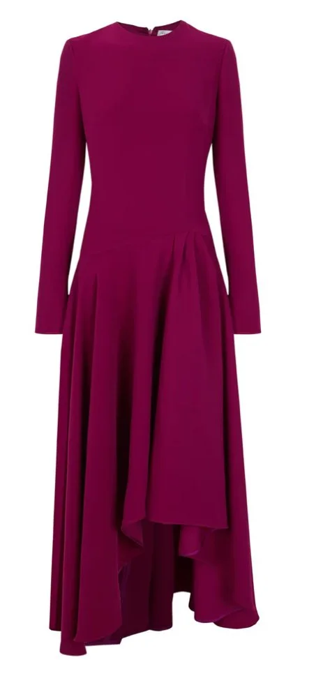 The 2nd Skin Co. Asymmetrical Midi Dress