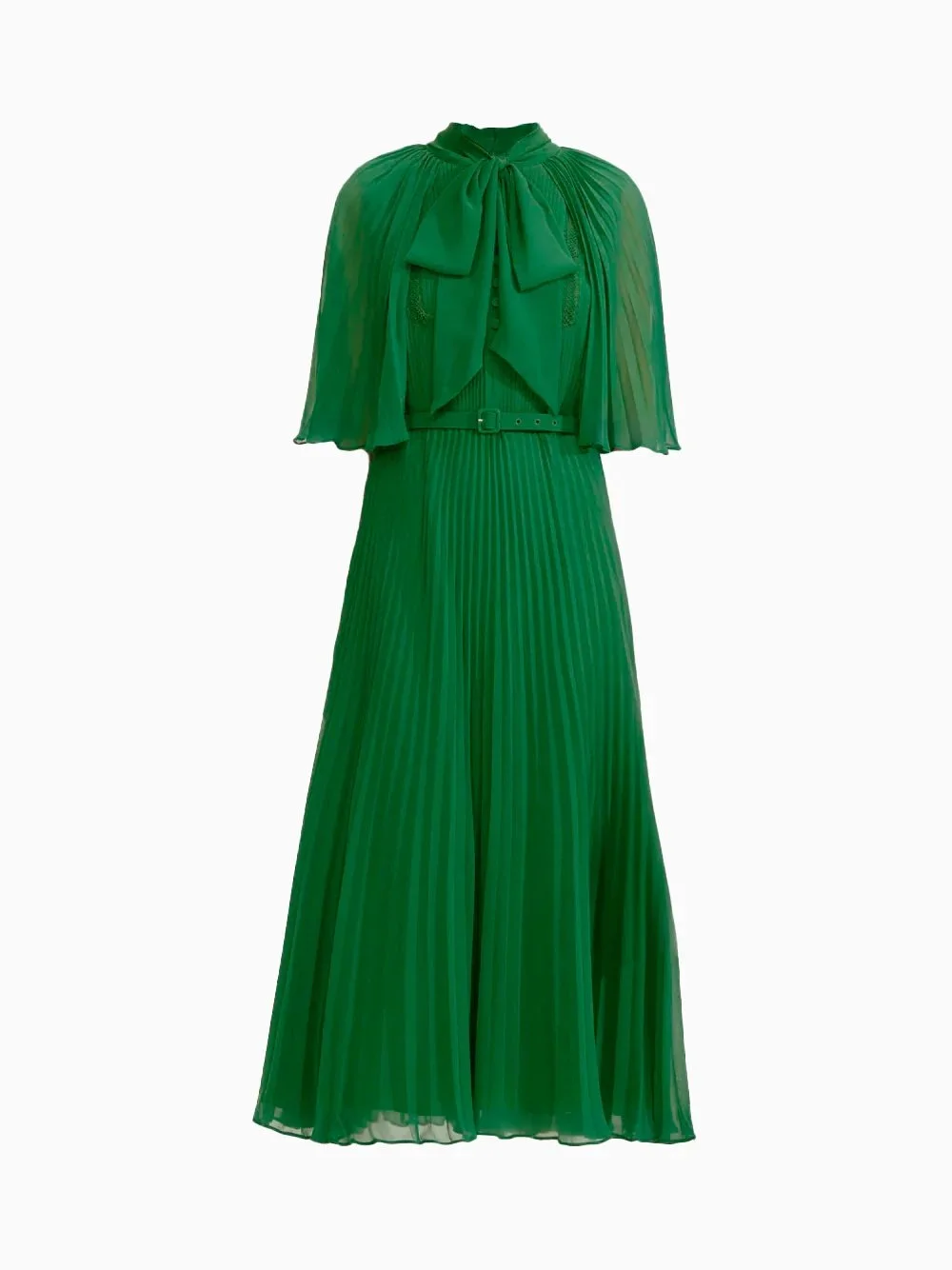 Self Portrait Chiffon Cape Midi Dress