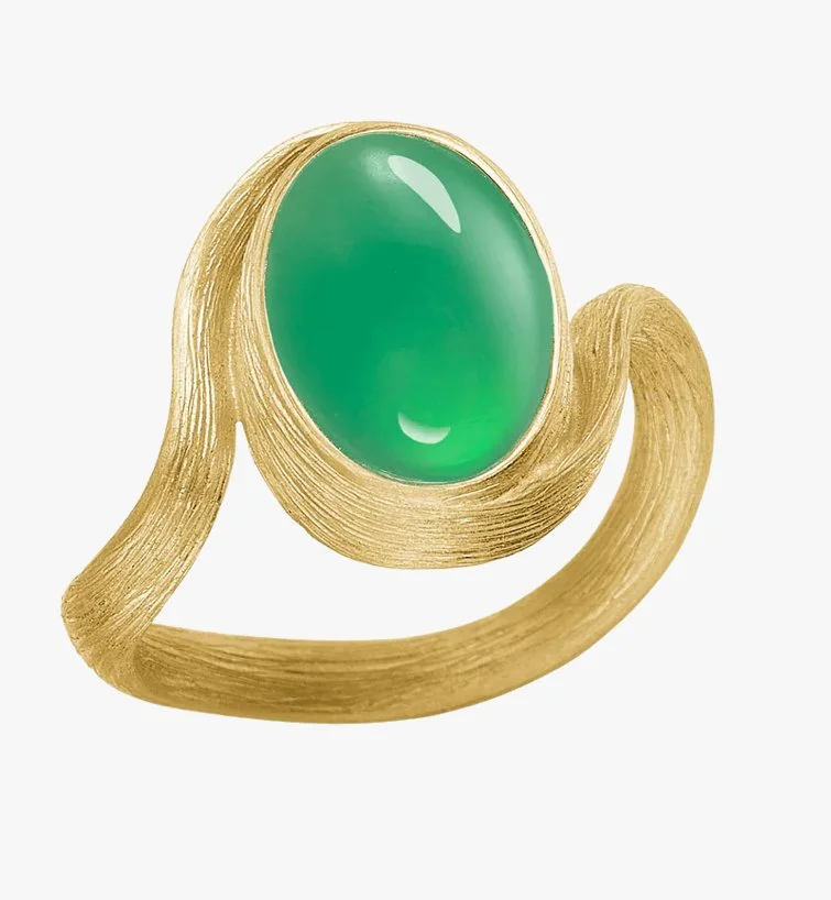 Dulong Fine Jewelry Vega Small Ring in Chrysoprase
