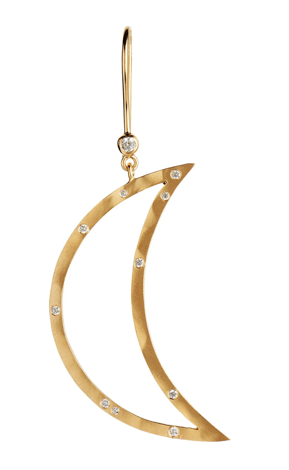 Stine A Big Bella Moon with Stones Earrings