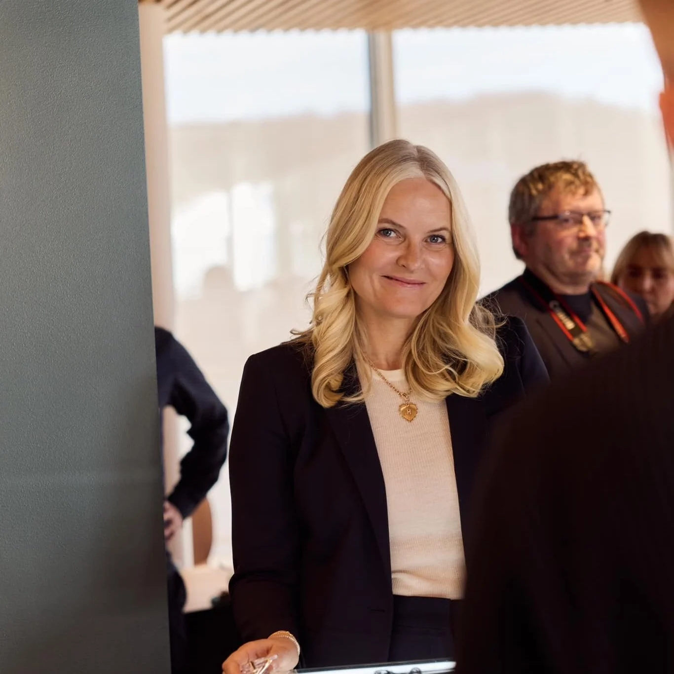 Crown Princess Mette-Marit meets Norwegian fashion actors at Innovation Norway