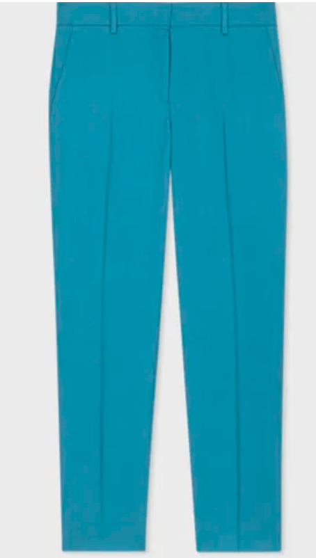 Paul Smith Slim-Fit Wool Trousers in Teal