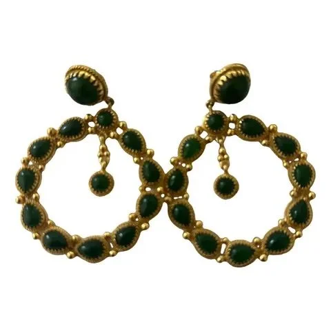 Sézane Taylor Earrings in Green