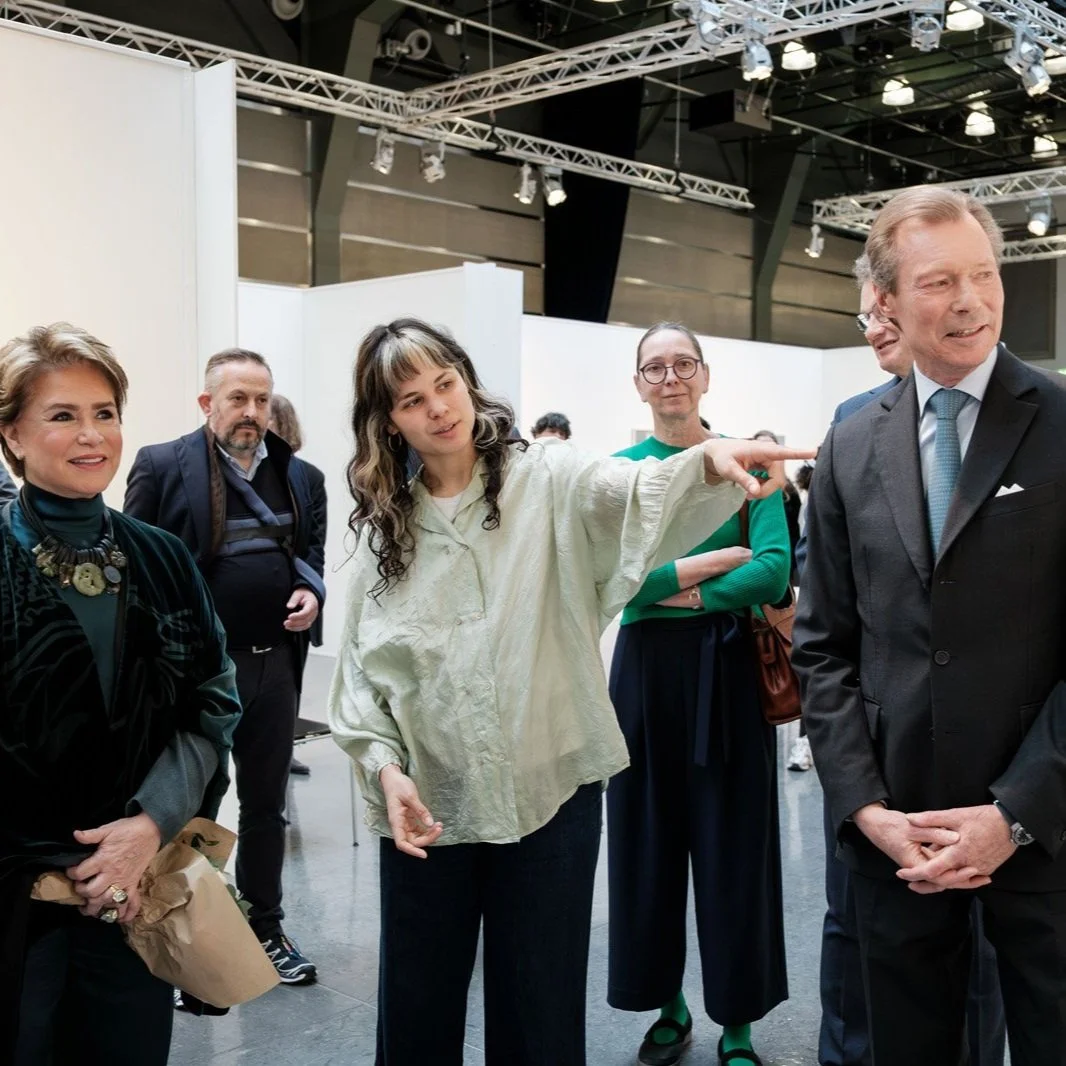 Grand Duke Henri and Grand Duchess Maria Teresa visit "REBIRTH" exhibition