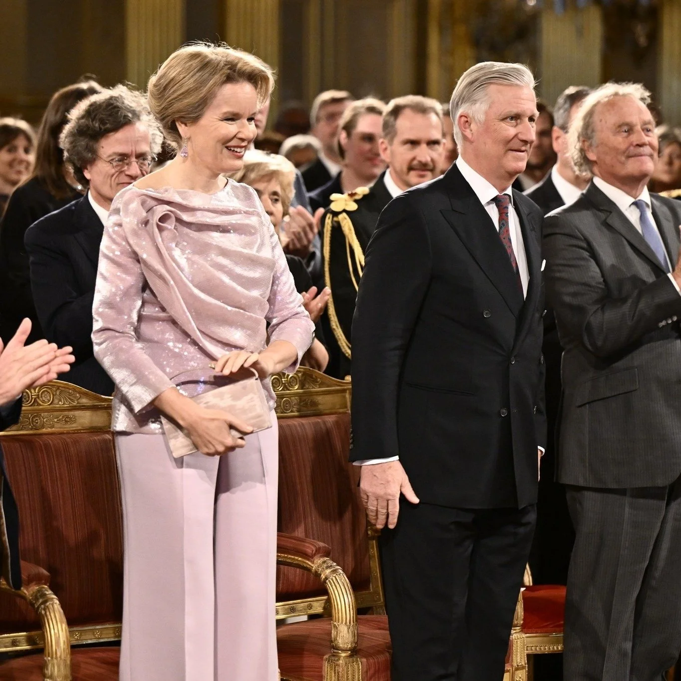 King Philippe and Queen Mathilde attend Spring Concert at Royal Palace