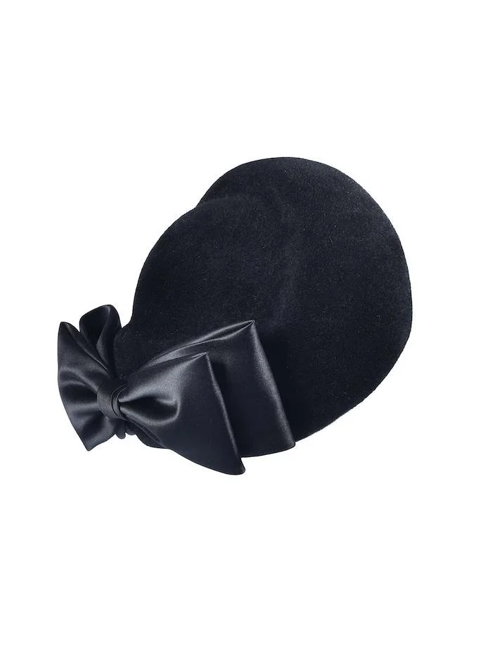 Emily London Kennedy Pillbox Hat in Burgundy